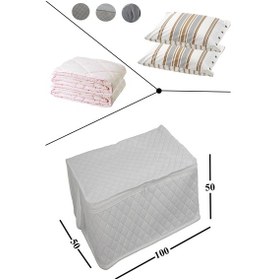 Resim Adarya Home Büyük Boy Yorgan Hurcu 5 Adet 100 x 50 x 50 Beyaz 
