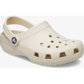 Resim Crocs Classic Clog K Kız Çocuk Bej Terlik Silikon/Plastik Malzemeden Hafif ve Konforlu 