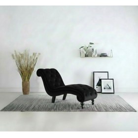 Resim Ebrar Home Design Lüks Kadife Kapitoni Uzanma Koltuğu - Modern Josephine Köşe Koltuk 