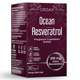 Resim ORZAX Ocean Resveratrol Takviye Edici Gıda 30 Kapsül 