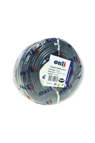 Resim electroon Onli 2+1 0.50mm 100metre Dış Ortam Cctv Kamera Kablosu Siyah 
