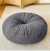 Resim Elmpaly Duman Grisi Yuvarlak Tatami Minder 40x40x13cm 4 Mevsim Balkon Zemini Icın Nefes Alabilir Duman Grisi 