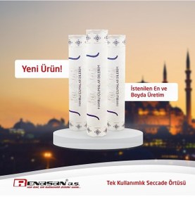 Resim Renasan Tek Kullanımlık Seccade Örtüsü 50 x 120 CM 80 Yaprak 1 Rulo 