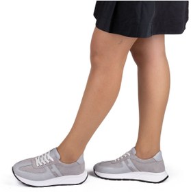 Resim TwoEgoist Kadın Hakiki Deri Günlük Spor Yürüyüş Ayakkabısı Sneaker 