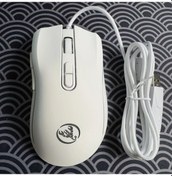 Resim Motion003 Beyaz Renkli Arka Işıklı Hxs Usb Kablolu Optik Fare 3200 Dpı Ev Ofis Oyun A869 - 