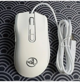 Resim Motion003 Beyaz Renkli Arka Işıklı Hxs Usb Kablolu Optik Fare 3200 Dpı Ev Ofis Oyun A869 - 