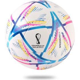 Resim Anusun Katar Dünya Kupası 2022 Yeni Yapıştırıcı Futbol Şampiyonası Gençlik Yetişkin Rekabet Eğitim Testi Evrensel Topu No.5 (Yurt Dışından) 