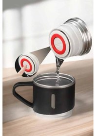 Resim Paslanmaz Çelik 3 Lü Termos Seti Vakumlu Ve 8 Saat Isı Koruma Çok Renkli 