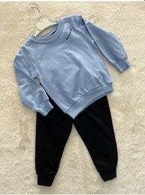 Resim Everythink Dances Baskılı Takım mavi 