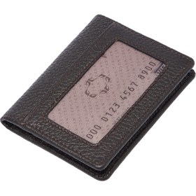 Resim Kahve Deri Unisex Kredi Kartlık - S1KK00001666-T0Y 