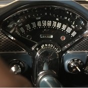 Resim Lucest 55 Chevy Uyumlu Gösterim Kümesi Modifikasyonu (Yağ, Sıcaklık, Gaz, Volt) (Plastik Aparattır!!!) 