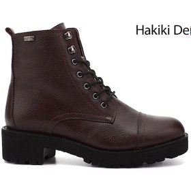 Resim Gönderi(R) Gönderi R Bordo Floter Fermuarlı Kauçuk Taban Hakiki Deri Postal Bot Bordo 