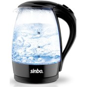 Resim Sinbo SK-7338 1.7 LT Kablosuz Işıklı Cam Su Isıtıcı Kettle 