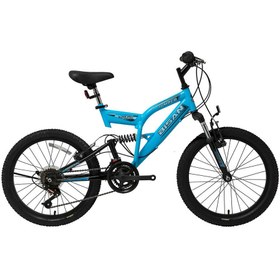 Resim Bisan Jumper - 20'' Jant 18 Vites Çift Amortisörlü Çocuk Bisikleti - Mavi Siyah 