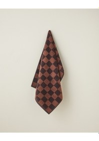 Resim English Home Savanna Check Pamuk Yüz Havlusu 50x80 Cm Kahve-açık Kahve Kahve-açık Kahve 