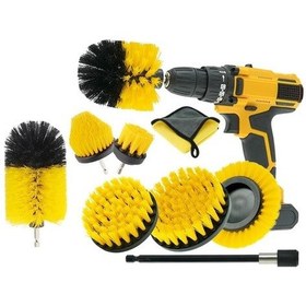Resim Createtech Yıkama Wrs-ds19 Temizleme Seti Matkap Fırçaları Elektrikli Aralık Arada Araba Alet Adet/takım 9'u 9 1 Kq 