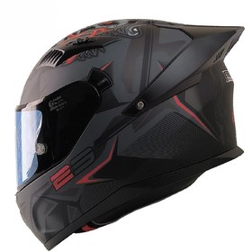 Resim FAZER FX-211X FULL FACE GÜNEŞ VİZÖRLÜ KASK (BEAST BLACK) 