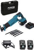 Resim Forces Power Alman 88 V 10 Ah Titanyum Motor Sjs Metal Şanzıman Çift Akülü Dekupaj Testere 