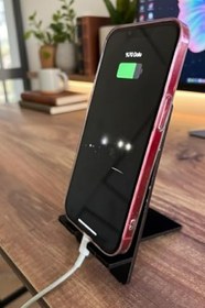 Resim Wiforte Ahşap Masaüstü Telefon & Tablet Tutucu - Kaymaz Sabitleyici Stand Aparat 