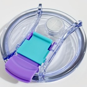 Resim 1 adet 40oz Tumbler Kupaları için Sızdırmaz Flip-Up Kapak - Dökülme ve Sıçramaya Dayanıklı Yedek Kapak Güvenli Vida Kapatma ile | Şık İçecek Aksesuarı | Spor ve Açık Hava Etkinlikleri için Dayanıklı PS Malzeme İçecek Aksesuarı 