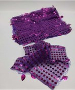 Resim Özcan Ambalaj Mor Pullu Halay Mendili – Kına Eğlence Aksesuarı 