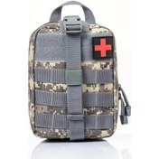 Resim Fochsia Molra Yırtılabilir Tıbbi Çanta Kamp Doğa Yürüyüşü İlk Yardım Gri Gri 