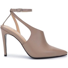 Resim Tamer Tanca Kadın Hakiki Deri Vizon Topuklu Ayakkabı 594 6127 Bn Ayk Y15 Vızon Vizon 