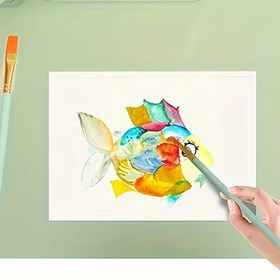 Resim 1 Set, Silikon Boyama Matı-50.8cm X 40.64cm Silikon Sanat Matı, 1 Kalem Tutucu ve On Boya Fırçası ile - Temizlemesi Kolay Silikon El Yapımı Mat, Temizleme Kupası Renk Ayırıcı ile, Pembe/Mavi/Yeşil, Halloween, Noel, Paskalya, Şükran Günü için Mükemmel 