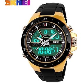 Resim Yingfu Zamanı Yakalayan Spor Saati: Suya Dayanıklı, Moda Tasarım, Altın/siyah Kombinasyonu Çok Renkli 