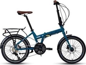 Resim FLEXI 121D KATLANIR BİSİKLET 350H MD 20 JANT 21 VİTES MAT NAVY MAVİ SİYAH KAHVE 
