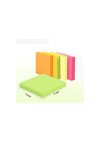 Resim Yapışkanlı Postit 5 Renk 75x75 Mm 1 Paket Artlantis Yapışkanlı Not Kağıdı 5 Li 1 Paket 