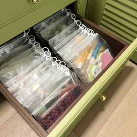 Resim 100 Ağır Hizmet Tipi Şeffaf Plastik Fermuarlı Çanta - Çorap, İç Çamaşırı ve Küçük Eşyaları Düzenlemek İçin İdeal - Ev, Seyahat ve Çamaşır Odası İçin Çok Yönlü Depolama Çözümü, Giysi Düzenleyici Depolama 