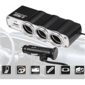 Resim Eraks Oto Çakmak Çoklayıcı Çoğaltıcı Soketi USB Çakmaklık 