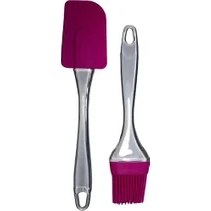 Resim Favori Mutfak Silikon Yumurta Fırçası ve Spatula 2'li Set 