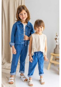 Resim Oliven The Kid Oliventhekid Unisex Koyu Mavi Kot Ceket Koyu Mavi Koyu Mavi 