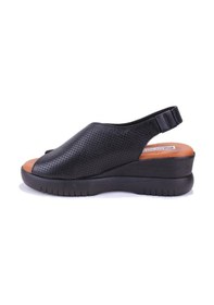 Resim Dagoster Dza07-9972521405 Siyah Günlük Ortopedik Deri Kadın Sandalet Siyah 