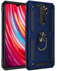 Resim Telefon Aksesuarları Redmi Note 8 Pro Kılıf Yüzüklü Standlı Tank Zırh Silikon 