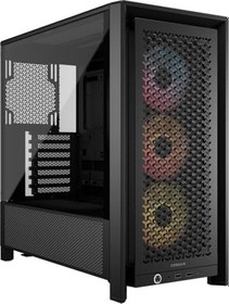 Resim CORSAIR Frame 4000D RS ARGB Modüler Mid-Tower ATX PC Kasası - Yüksek Hava Akışı, 3X Önceden Takılmış RS ARGB Fanlar, InfiniRail™ Fan Montaj Sistemi, ASUS BTF, MSI Project Zero, Gigabyte Project 