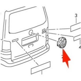 Resim Volkswagen Caddy Bagaj Kaput Yazi/arma 2003-2012 2k0853630b 2.0 Sdı, 1.9 Tdı 