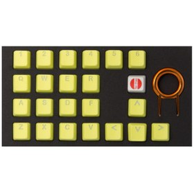 Resim Tai-Hao Rubber Gaming Aydınlatmalı Keycaps Set - 22 Keys Rubberized Doubleshot Key Caps (zinc Sarı) 