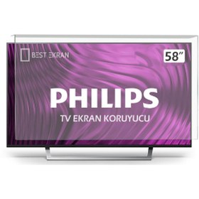 Resim Bestekran Philips 58pus7304 Tv Ekran Koruyucu 146 Cm 58pus7304/12 7300 Series 4k Uhd Led Android FD4241d5 