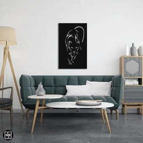 Resim NR Dizayn (435) Panter Dekoratif Metal Tablo 69 X 42 