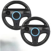 Resim Motion003 Black 2 Adet Evrensel Wii Racing Tekerleği Uzaktan Kumandalı Oyun Aksesuarı 