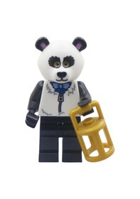 Resim Orjinal Lego Minifigür Panda Costume Guy With Lantern 