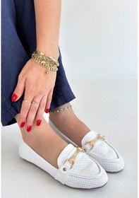 Resim Rain Beyaz Cilt Babet Ayakkabı Çok Renkli 