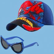 Resim 2 Adet 3753 Orijinal Spider-Man Şapka + Gözlük Seti, Anime Çizgi Film Aksesuarı, Unisex Ayarlanabilir Kapak, Tüm Mevsimler İçin Uygun Outdoor Seyahat ve Spor, Okula Dönüş Hediyesi veya Aile ve Arkadaşlar için Mükemmel Doğum Günü Hediyesi 