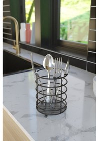 Resim Teknotel Tezgah Üstü Yuvarlak Kaşıklık Mat Siyah Mg069 Siyah 