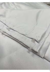 Resim Karesi Saten Güneşlik Perde Beyaz Güneşlik Beyaz 