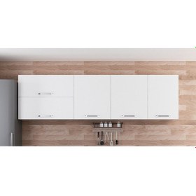 Resim Minar 260 Cm Mutfak Dolabı Beyaz 260-B1-Üst Modül Beyaz 