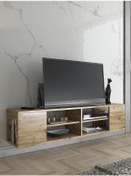 Resim Wood'n Love Echo 150 Cm Duvara Asma Tv Ünitesi - Atlantik Çam 